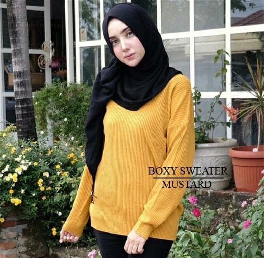 Boxy Sweater Mustard