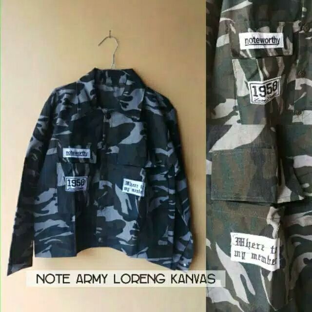 Jaket Note Loreng