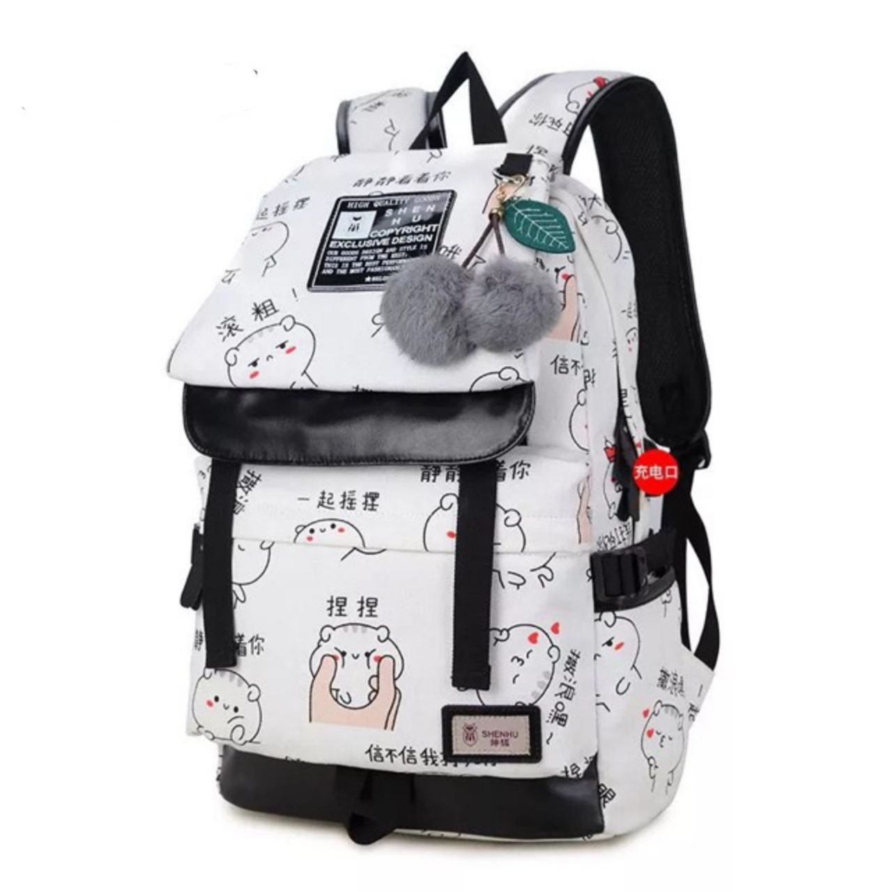 Tas Cartoon Putih