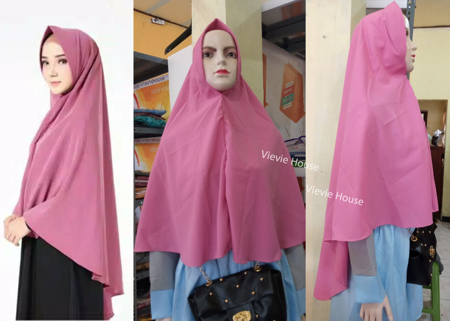 Khimar Pad Jumbo Pink