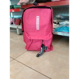 ini adalah Tas Backpack Style Fanta, size: 35cm x 30 cm, material: canvas, color: pink fanta, brand: tasranselindo, age_group: teen, gender: female
