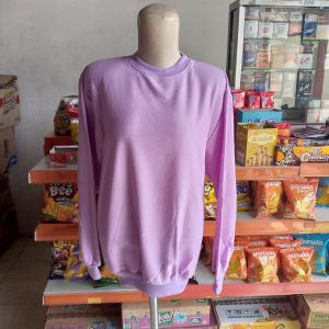 ini adalah Sweater Polos Lilac, size: LD 100cm, Panjang 65cm, material: Fleece, color: purple lilac, brand: sweaterkltdindonesia, age_group: all ages, gender: unisex