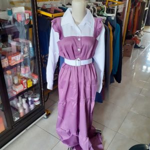 ini adalah Gamis Livi Lavender, size: 103cmx138 cm, material: moscrepe, color: purple lavender, brand: gamislivikalitidu, age_group: all ages, gender: female