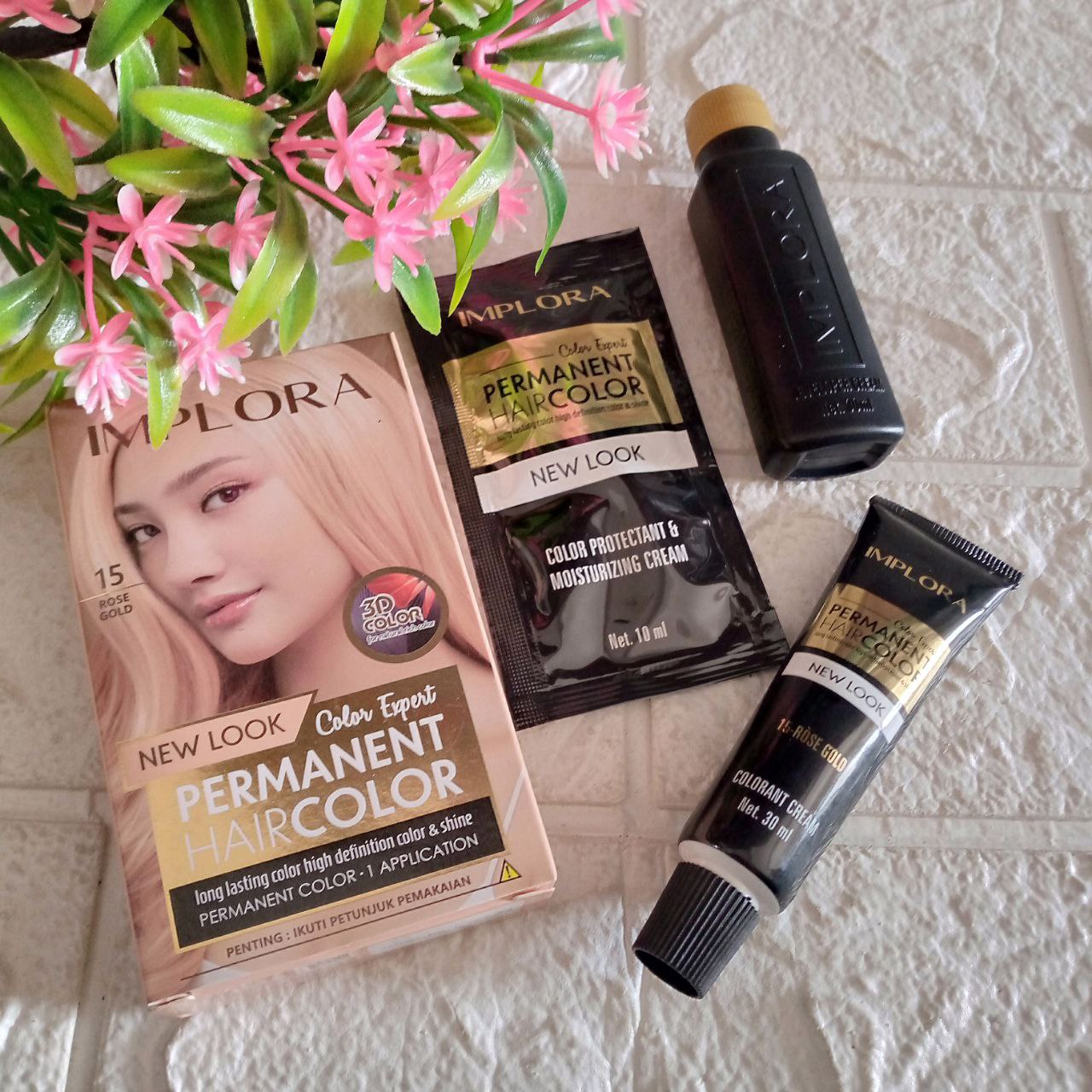 ini adalah Implora Hair Color 15 Rose Gold, brand: Implora, age_group: all ages, gender: unisex