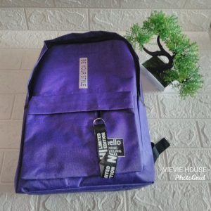 ini adalah Tas Backpack Style Ungu, size: 35 cm x 30 cm, material: mikro, color: pink fanta, brand: Tasranselstylekalitidu, age_group: all ages, gender: female