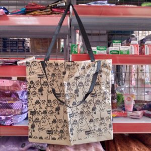 ini adalah Tote Barba, size: 40 cm x 33 cm, material: Dinir, color: Black, brand: Tasmurahkalitidu, age_group: all ages, gender: female