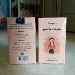 ini adalah Geamoore Peach Cookies 15ml, brand: geamoore, age_group: adult, gender: female